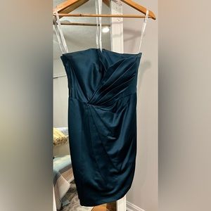 164 David’s Bridal Bridesmaid Dress Style F15103 Green Formal Prom